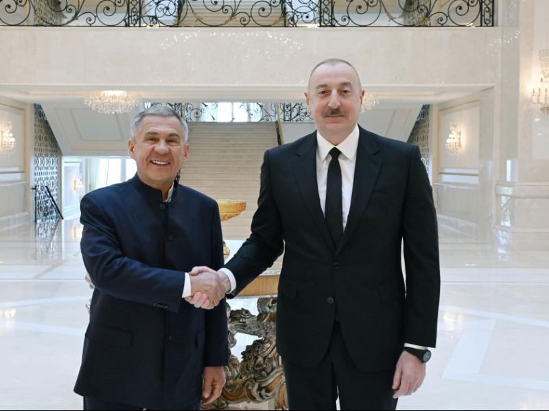 President Ilham Aliyev met with Rais of the Republic of Tatarstan of Russia