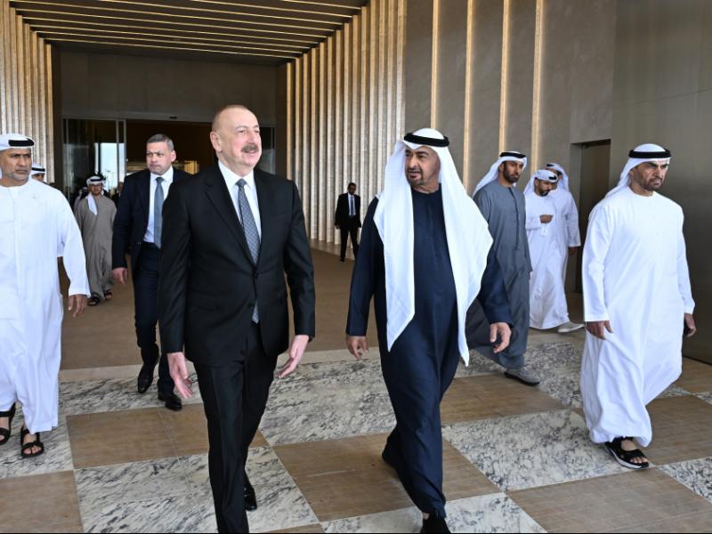 President Ilham Aliyev arrived in United Arab Emirates for working visit