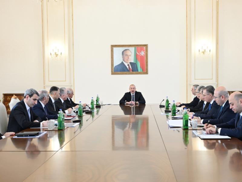 Meeting dedicated to transportation issues was held President Ilham Aliyev addressed the meeting