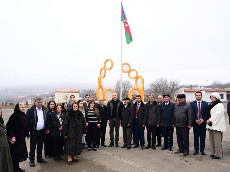 President Ilham Aliyev reviewed restoration in Ballija village, met relocated residents