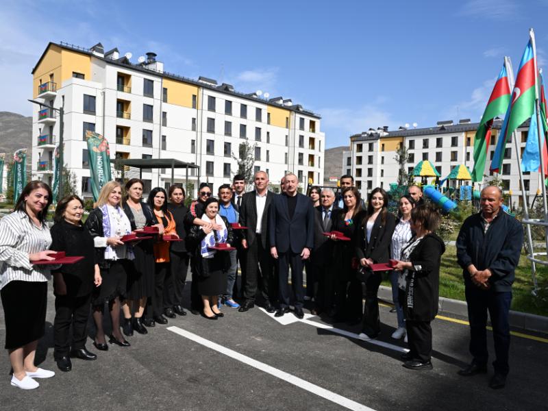 Residential complex inaugurated in Sugovushan village in Aghdara, with keys to apartments handed over to residents