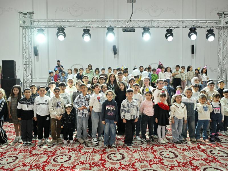 Leyla Əliyeva Qubada şəhid övladları ilə birgə Novruz şənliyində iştirak edib