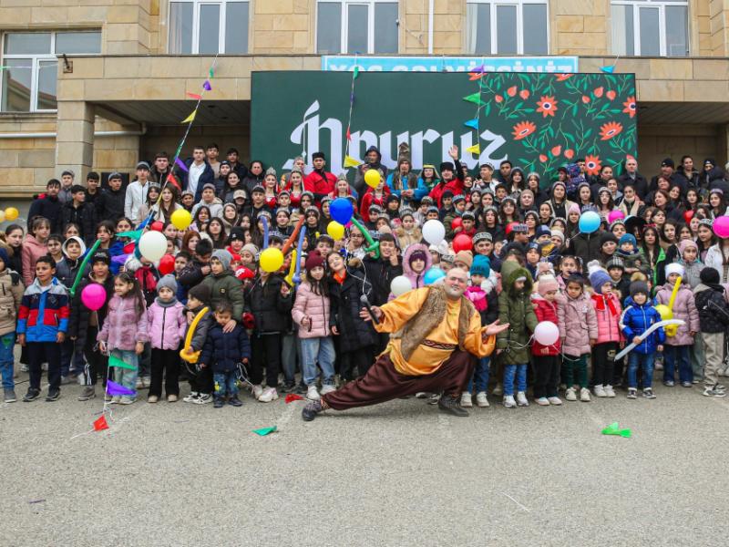 Leyla Əliyevanın təşəbbüsü ilə Xızı rayonunda uşaqlar üçün Novruz şənliyi keçirilib