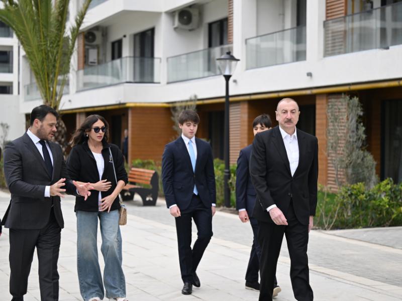 President Ilham Aliyev and First Lady Mehriban Aliyeva reviewed ongoing projects at Sea Breeze Resort