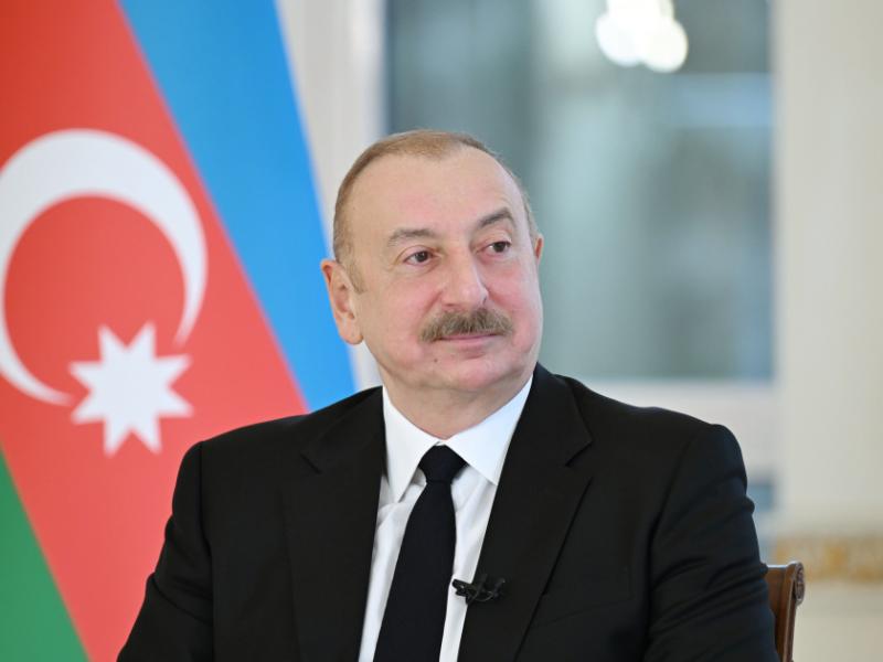 President of Azerbaijan Ilham Aliyev was interviewed by China’s Xinhua News Agency