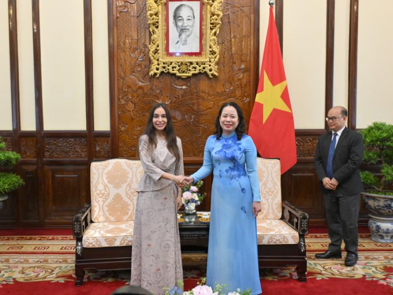 Leyla Aliyeva meets with Vice President of Vietnam