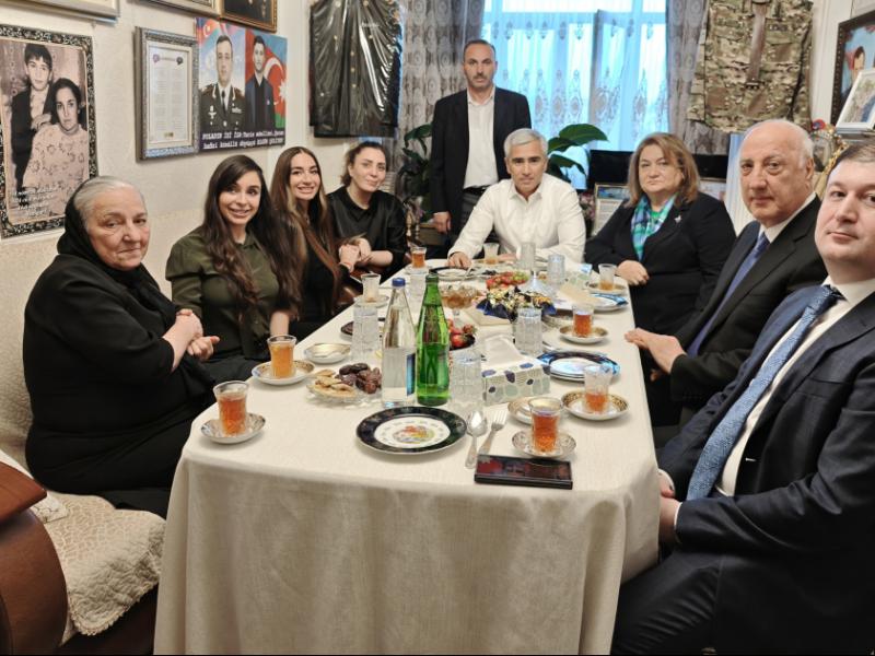 Leyla Əliyeva və Arzu Əliyeva Polad Həşimovun evində olublar