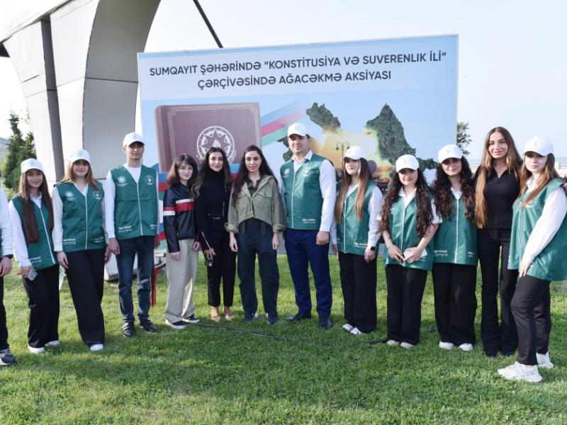 Tree-planting campaign held in Sumgayit