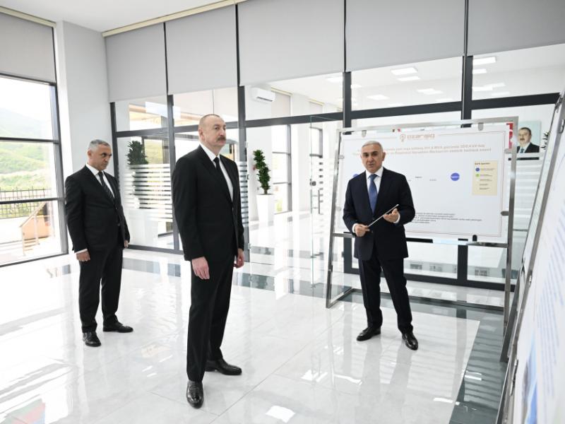 Prezident İlham Əliyev “Azərişıq” ASC-nin “Xocalı” yarımstansiyasının və Rəqəmsal İdarəetmə Mərkəzinin açılışında iştirak edib