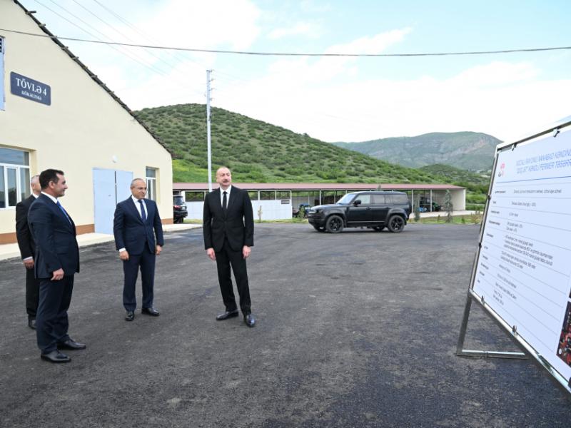 “Qoç Ət” Kəndli Fermer Təsərrüfatı MMC-nin Xocalının Xanabad kəndindəki heyvandarlıq kompleksinin açılışı olub