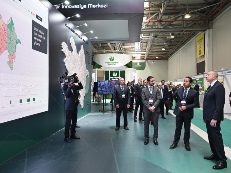 Prezident İlham Əliyev “InterFood Azerbaijan” və “Caspian Agro” sərgiləri ilə tanış olub