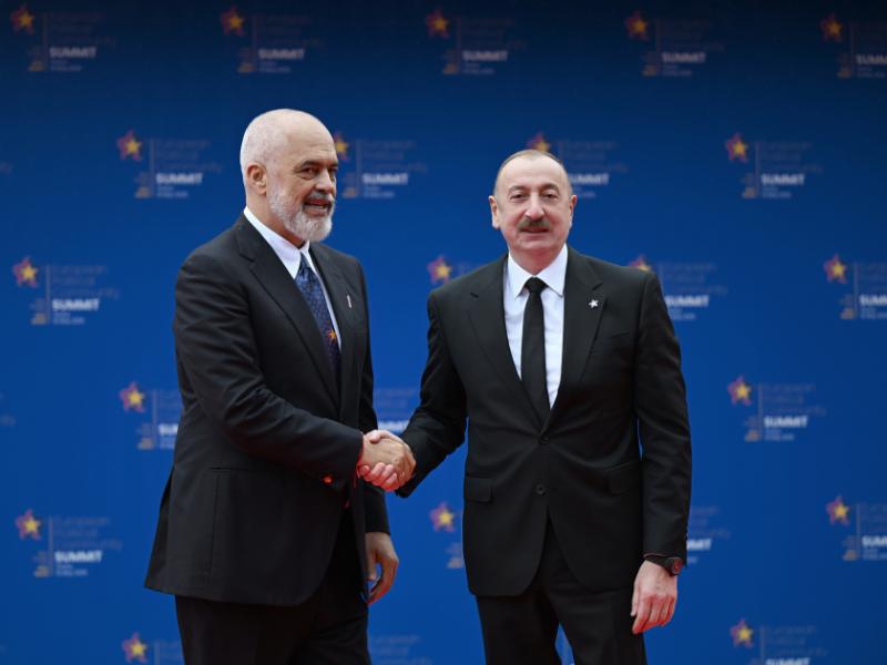 Tirana hosted opening ceremony of 6th Summit of European Political Community President of Azerbaijan Ilham Aliyev attended the event