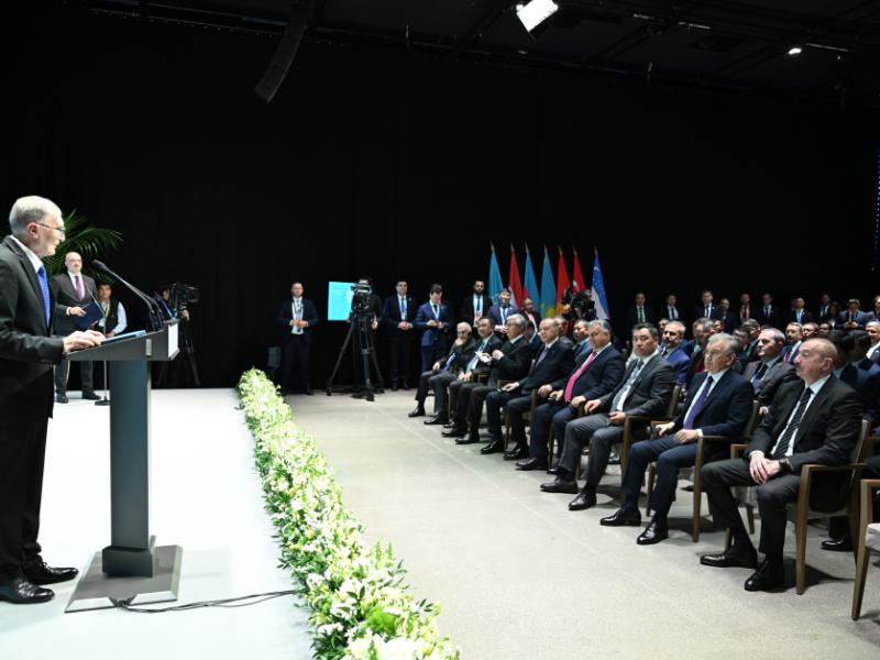 President Ilham Aliyev attended award ceremony for Nobel Prize laureate Aziz Sancar receiving Alisher Navoi International Prize