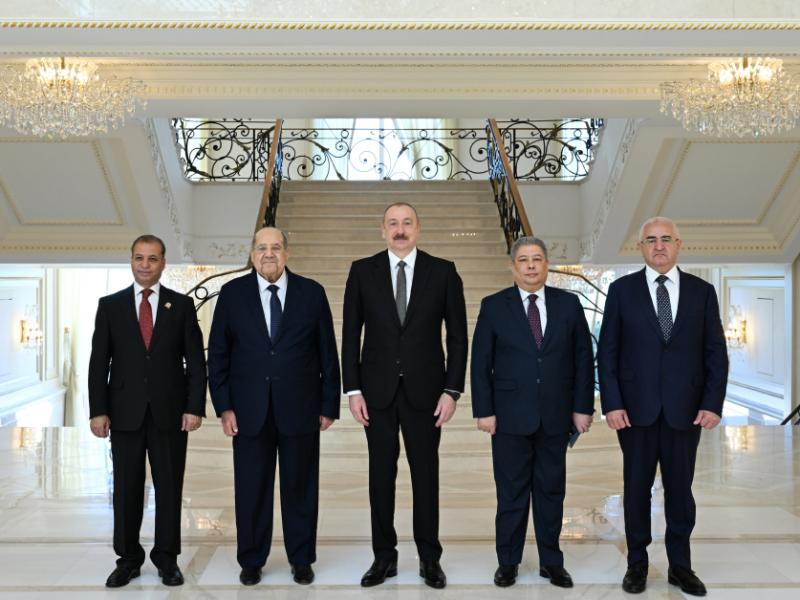 Azərbaycan Prezidenti İlham Əliyev Misir Senatının sədrini qəbul edib