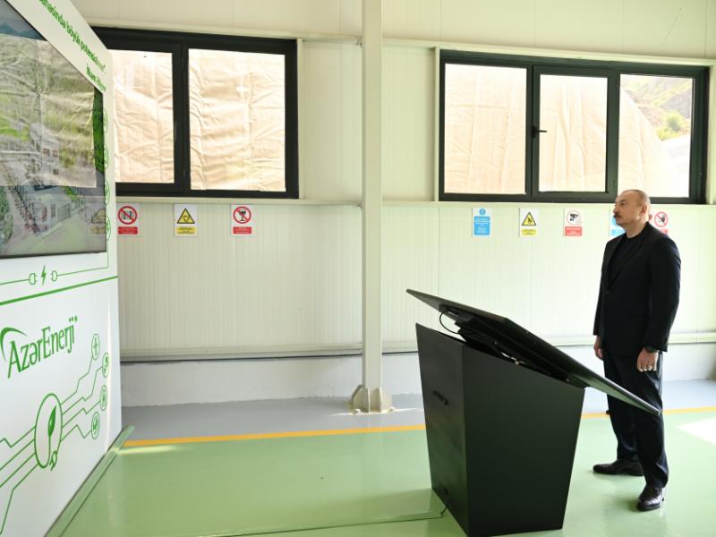 President Ilham Aliyev inaugurated Ashagi Malibeyli and Mirik hydroelectric plants in Lachin