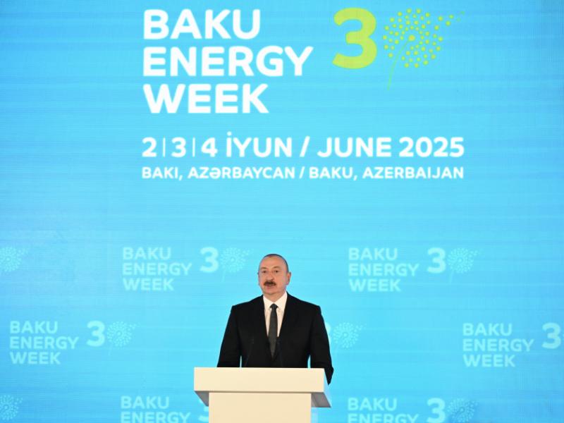 President Ilham Aliyev addressed official opening ceremony of 30th Caspian Oil and Gas Exhibition, 13th Caspian Power Exhibition, and 30th Baku Energy Forum
