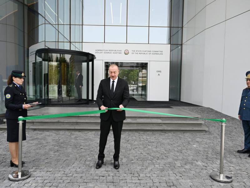 President Ilham Aliyev attended inauguration of new administrative building of State Customs Committee