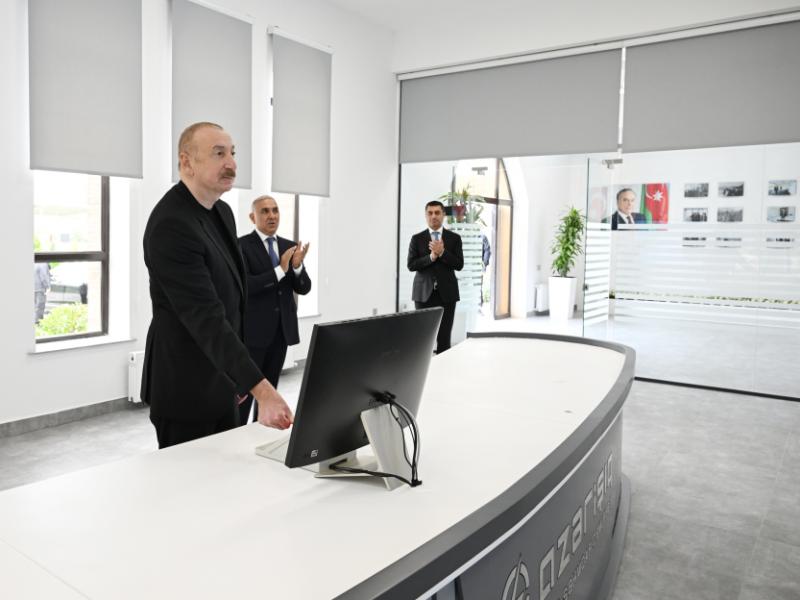 President Ilham Aliyev attended inauguration of Central Aran Regional SCADA Control Center in Yevlakh