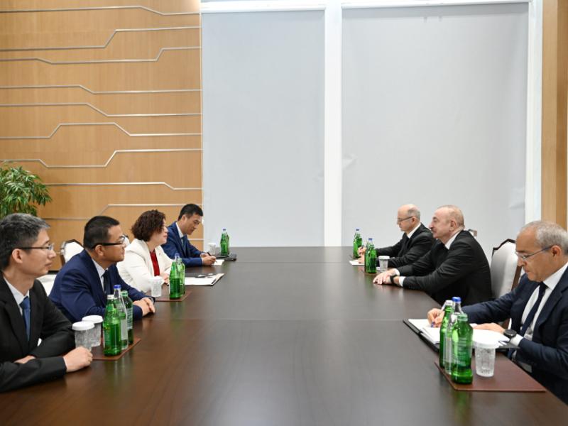 President Ilham Aliyev received Chairman of the Board of China’s Dongfang Electric International Corporation in Mingachevir