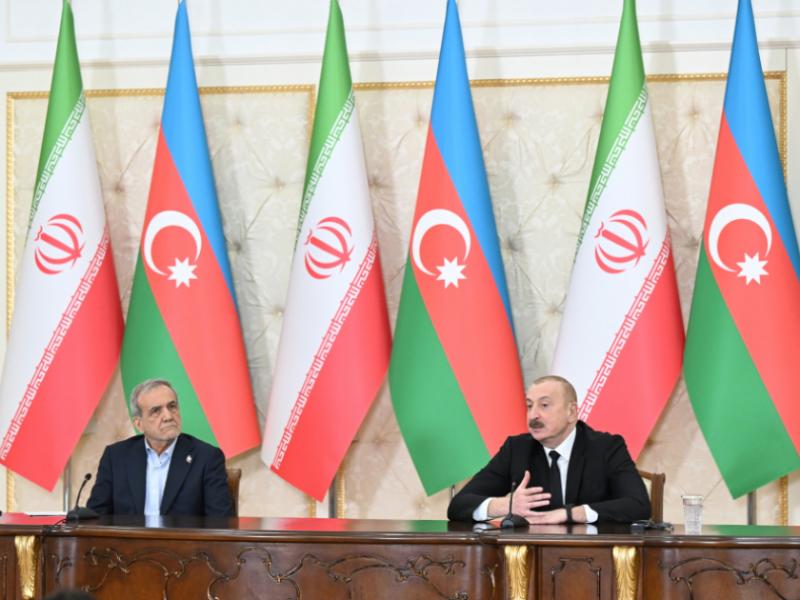 Prezident İlham Əliyevlə Məsud Pezeşkian arasında telefon söhbəti olub