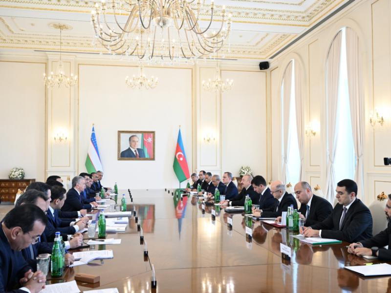Second meeting of Azerbaijan-Uzbekistan Supreme Interstate Council was held in Baku