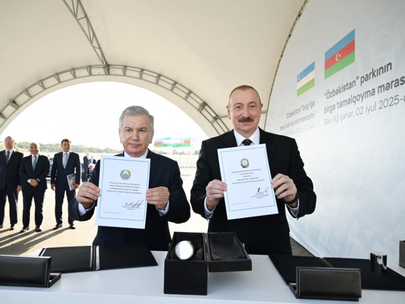 Bakıda “Özbəkistan” parkının təməli qoyulub