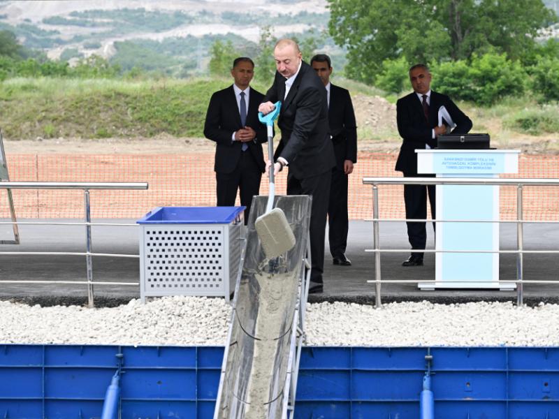 Foundation stone laid for Khankendi Railway and Bus Terminal Complex