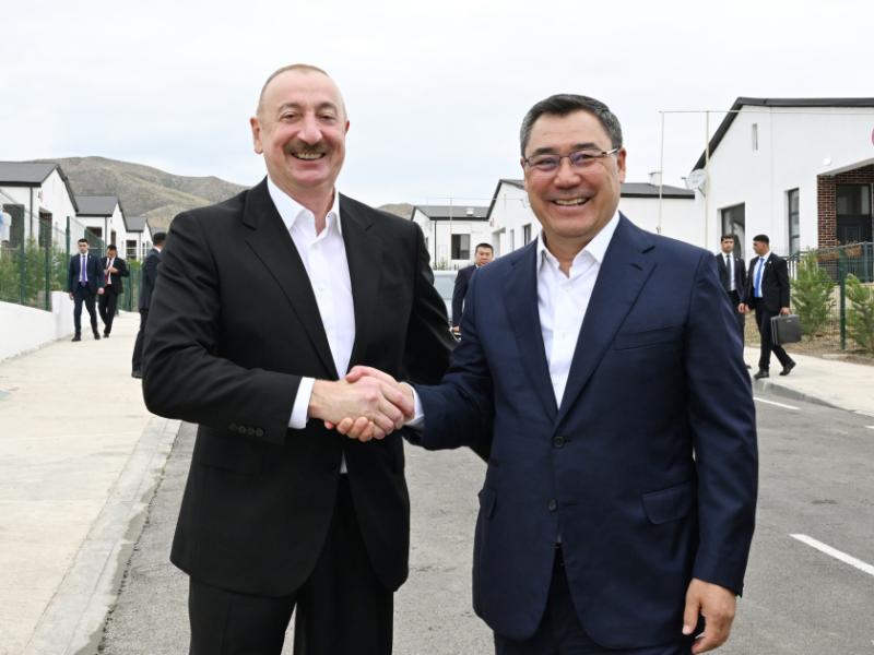 Presidents of Azerbaijan and Kyrgyzstan attend opening of the first phase of Khidirli village in Aghdam district