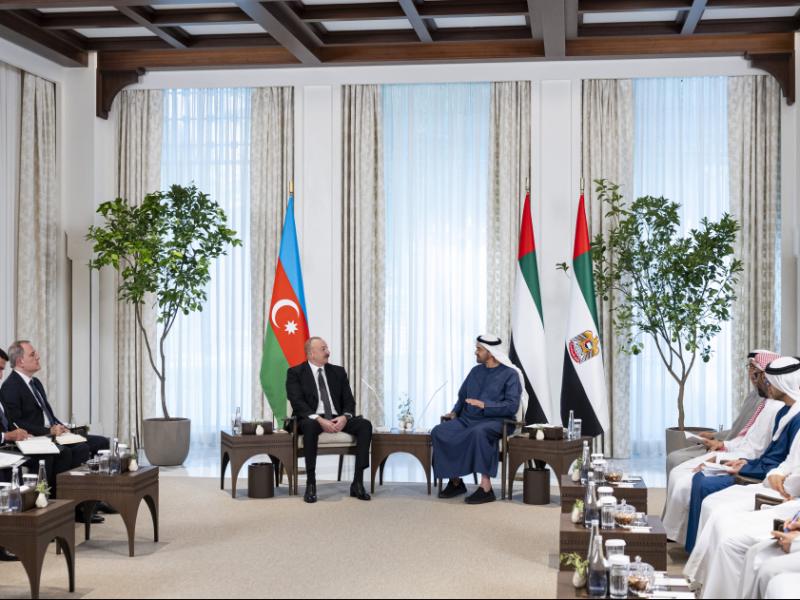 President of Azerbaijan Ilham Aliyev met with President of United Arab Emirates in Abu Dhabi