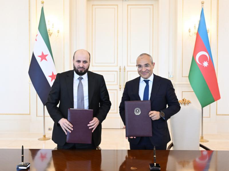 SOCAR and Government of the Syrian Arab Republic sign Memorandum of Understanding