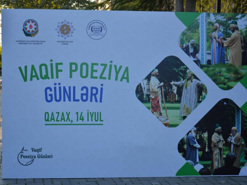 Qazaxda Vaqif Poeziya Günlərinin rəsmi açılış mərasimi olub