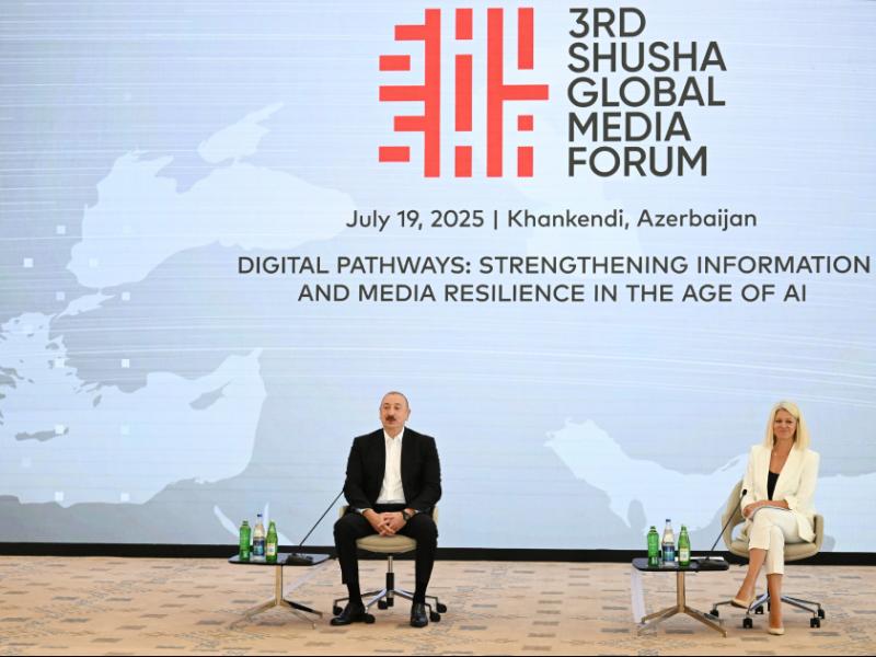 Meeting held with participants of 3rd Shusha Global Media Forum President Ilham Aliyev attended the meeting