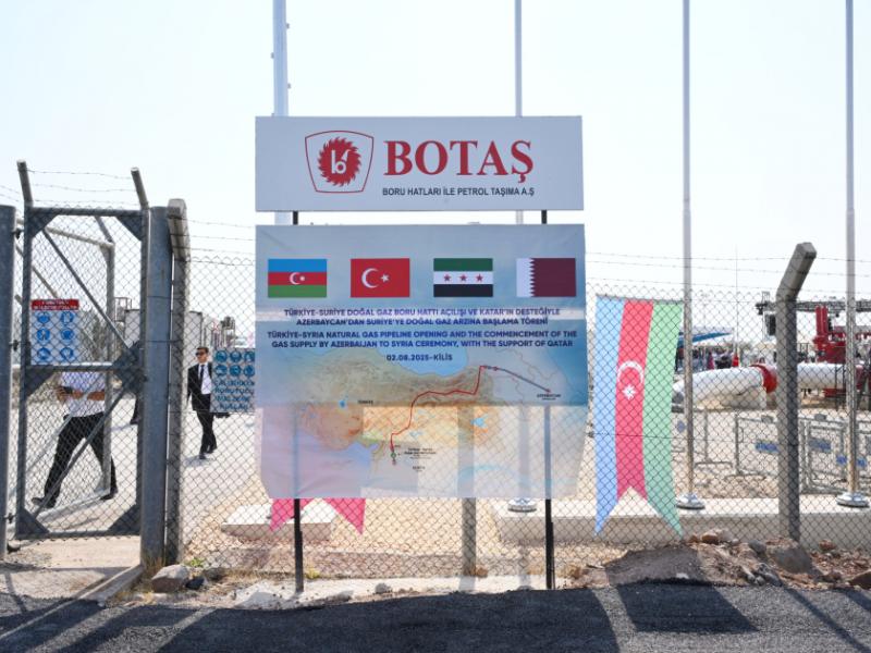 Türkiye hosts ceremony for transporting Azerbaijani gas to Syria