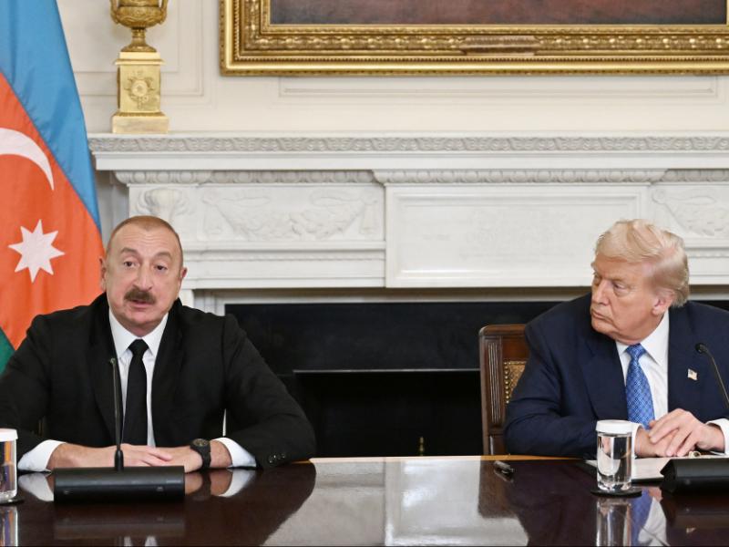 President Ilham Aliyev made press statement at the White House
