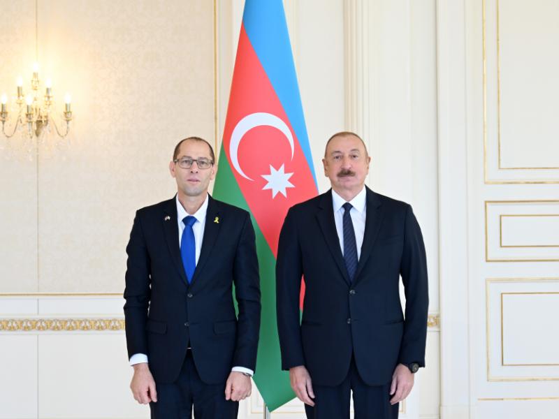 President Ilham Aliyev received credentials of Israel’s newly appointed ambassador