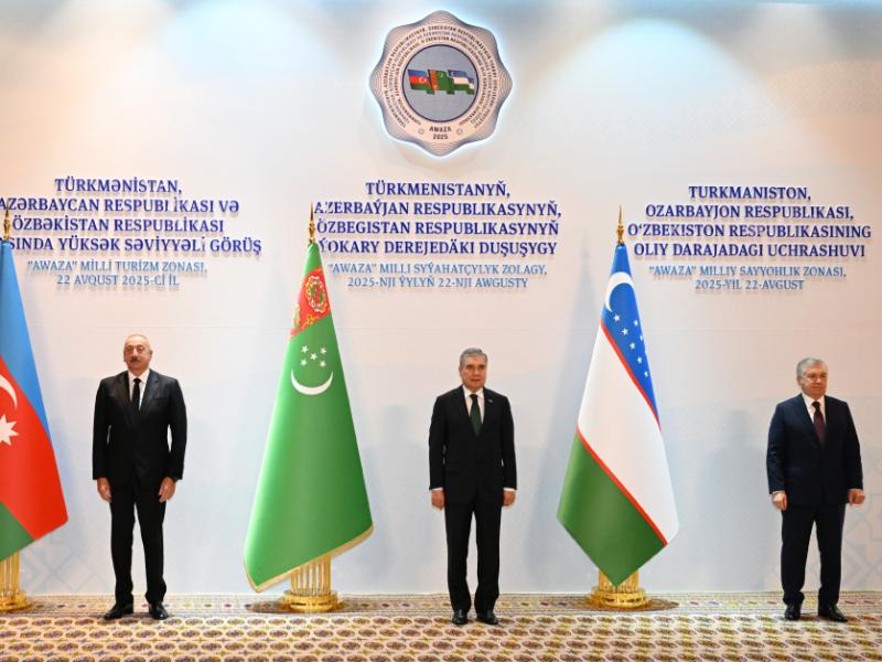 High-level meeting between Turkmenistan, Azerbaijan, and Uzbekistan held in Turkmenbashi