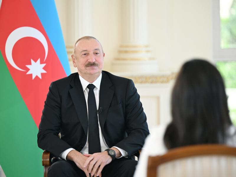 Президент Азербайджана Ильхам Алиев дал интервью телеканалу «Аль-Арабия»