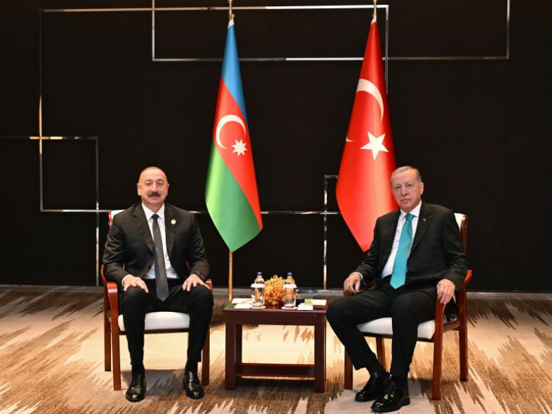 President of Azerbaijan Ilham Aliyev met with President of Türkiye Recep Tayyip Erdoğan in Tianjin