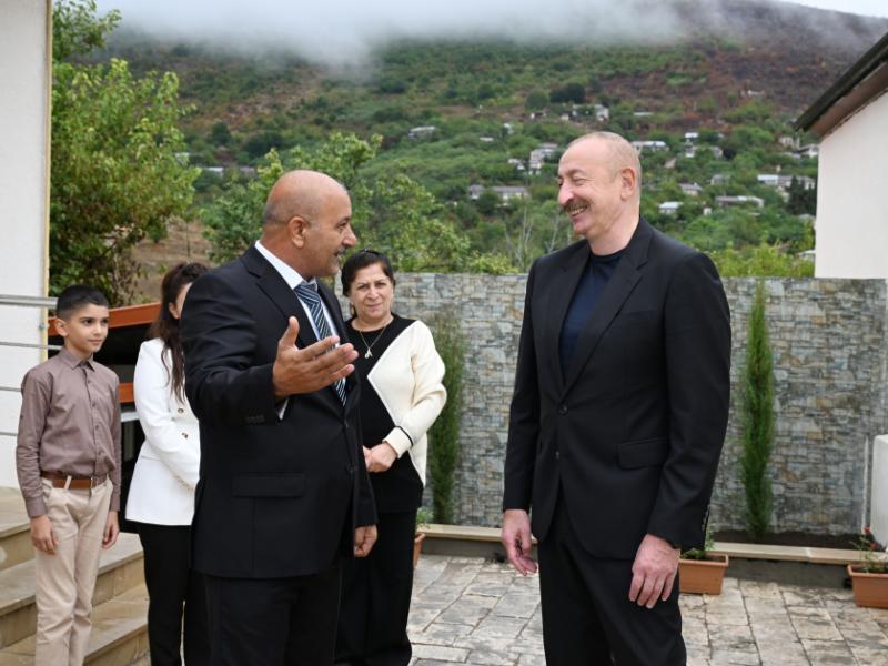 President Ilham Aliyev visited Sos village in Khojavand district
