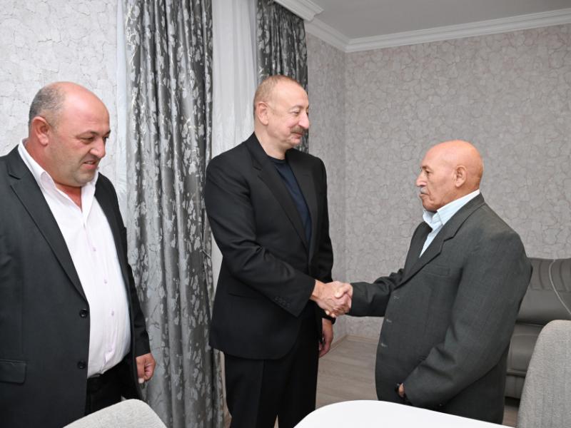 President Ilham Aliyev visited Girmizi Bazar settlement in Khojavend District
