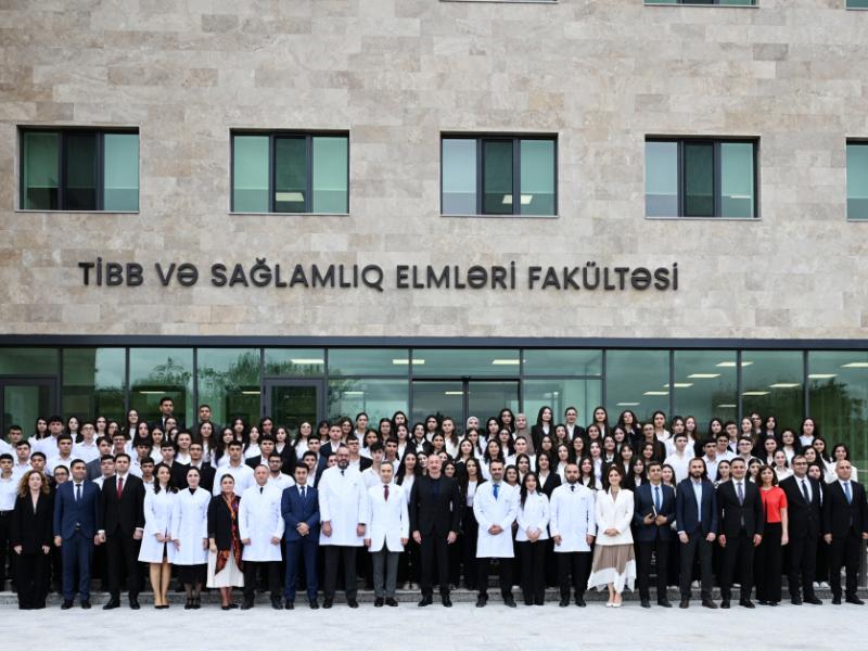 President Ilham Aliyev attended inauguration of Garabagh University Clinic and Faculty of Medicine and Health Sciences building