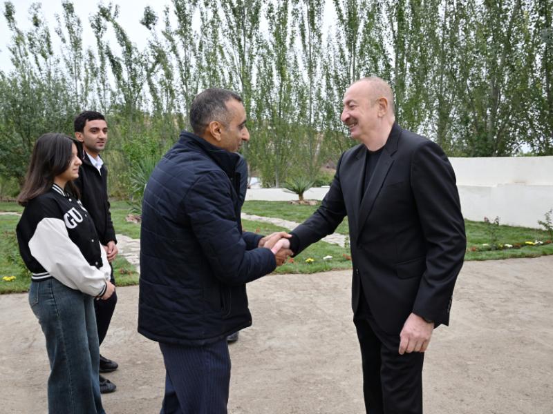 President Ilham Aliyev visited Dashbulag village in Khojaly district