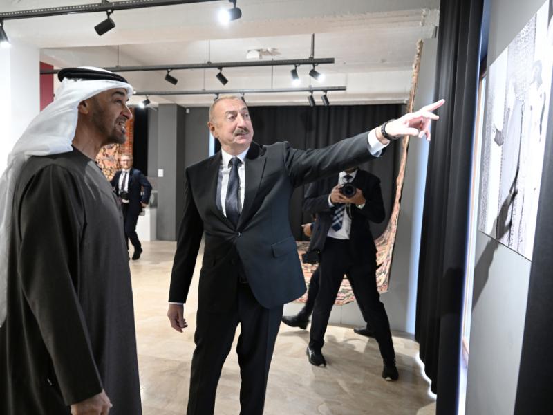 Presidents of Azerbaijan and the United Arab Emirates visited Shusha Branch of National Carpet Museum