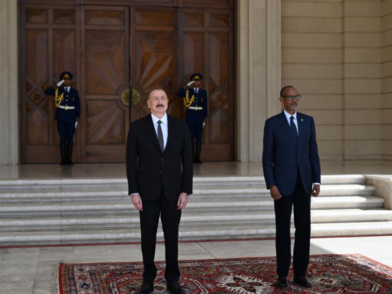 Official welcome ceremony was held for President of Rwanda