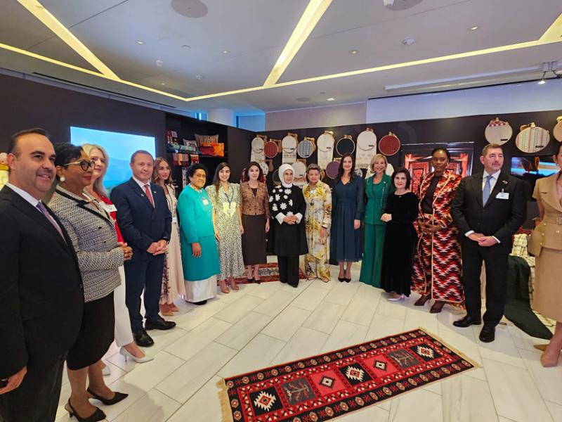 Leyla Aliyeva, head and founder of IDEA, and Arzu Aliyeva participated in the “Treasures Behind the Doors of Anatolia” exhibition in New York