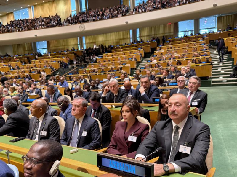 President Ilham Aliyev and First Lady Mehriban Aliyeva participated in high-level debates at 80th session of UN General Assembly