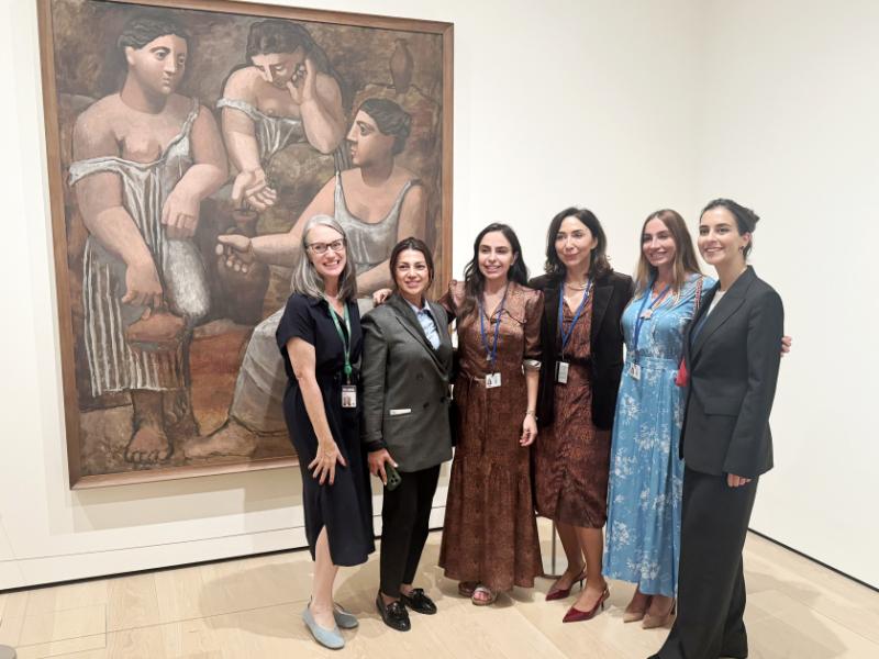 Founder and head of IDEA Public Union Leyla Aliyeva and Arzu Aliyeva visit Museum of Modern Art in New York