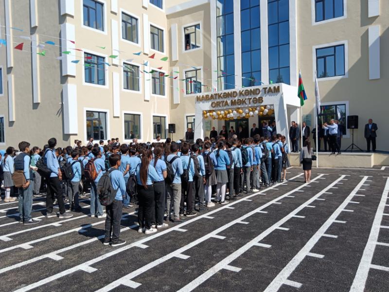 Фонд Гейдара Алиева построил новое здание школы в отдаленном селе Саатлинского района