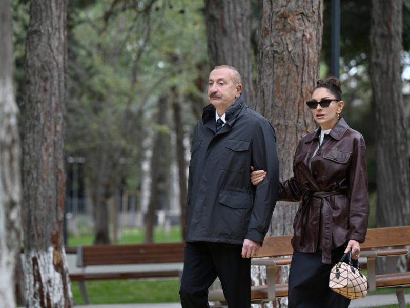 President Ilham Aliyev and First Lady Mehriban Aliyeva inaugurated new park in Baku’s Narimanov district