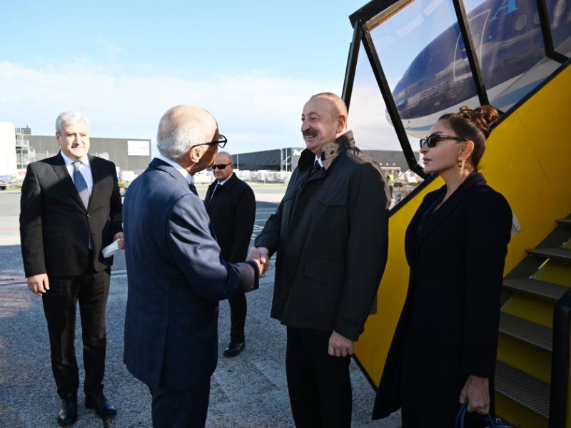 President of Azerbaijan Ilham Aliyev arrived in Denmark for working visit